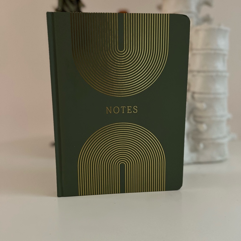 Boho 120 Page Notebook with Gold Accents